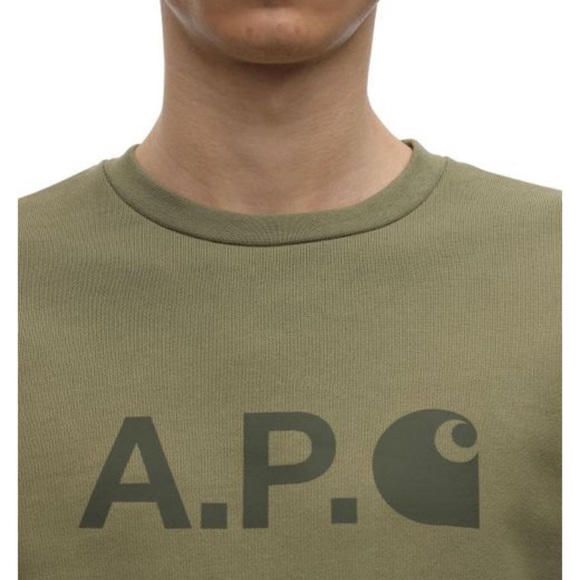 A.P.C. x Carhartt Wip Work In Progress Ice Crewneck Sweatshirt - Picture 7 of 9